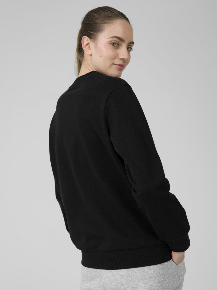 OUTHORN Women's pullover sweatshirt without hood deep black 3