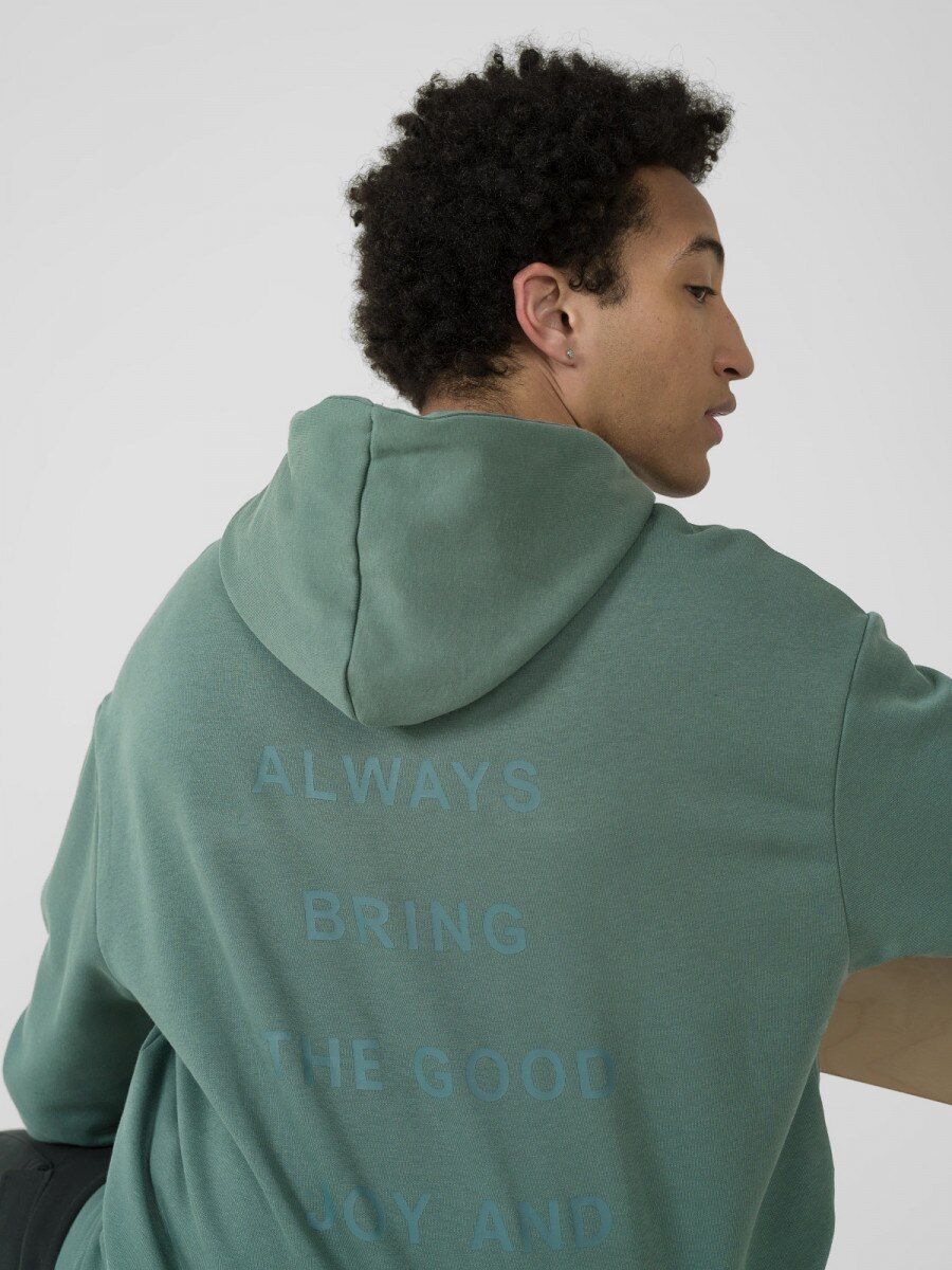 OUTHORN Men's pullover sweatshirt with print sea green 3