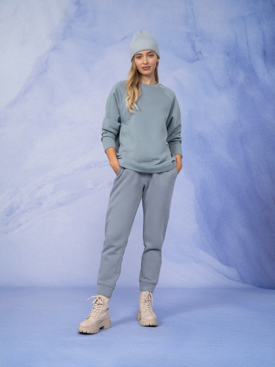 OUTHORN Women's pullover oversize sweatshirt blue