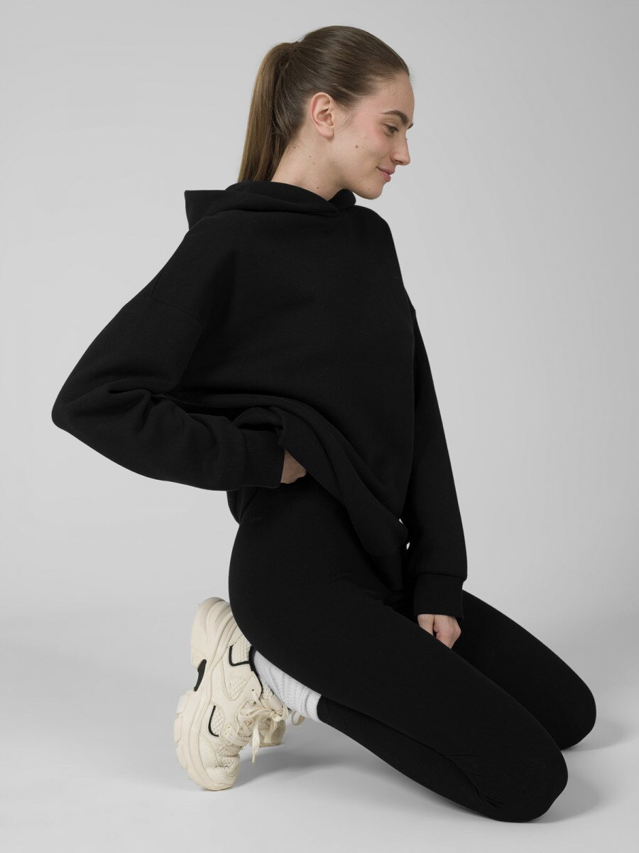 OUTHORN Women's oversize hoodie deep black 3