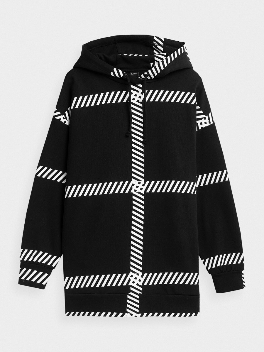  Women's oversize hoodie deep black 3