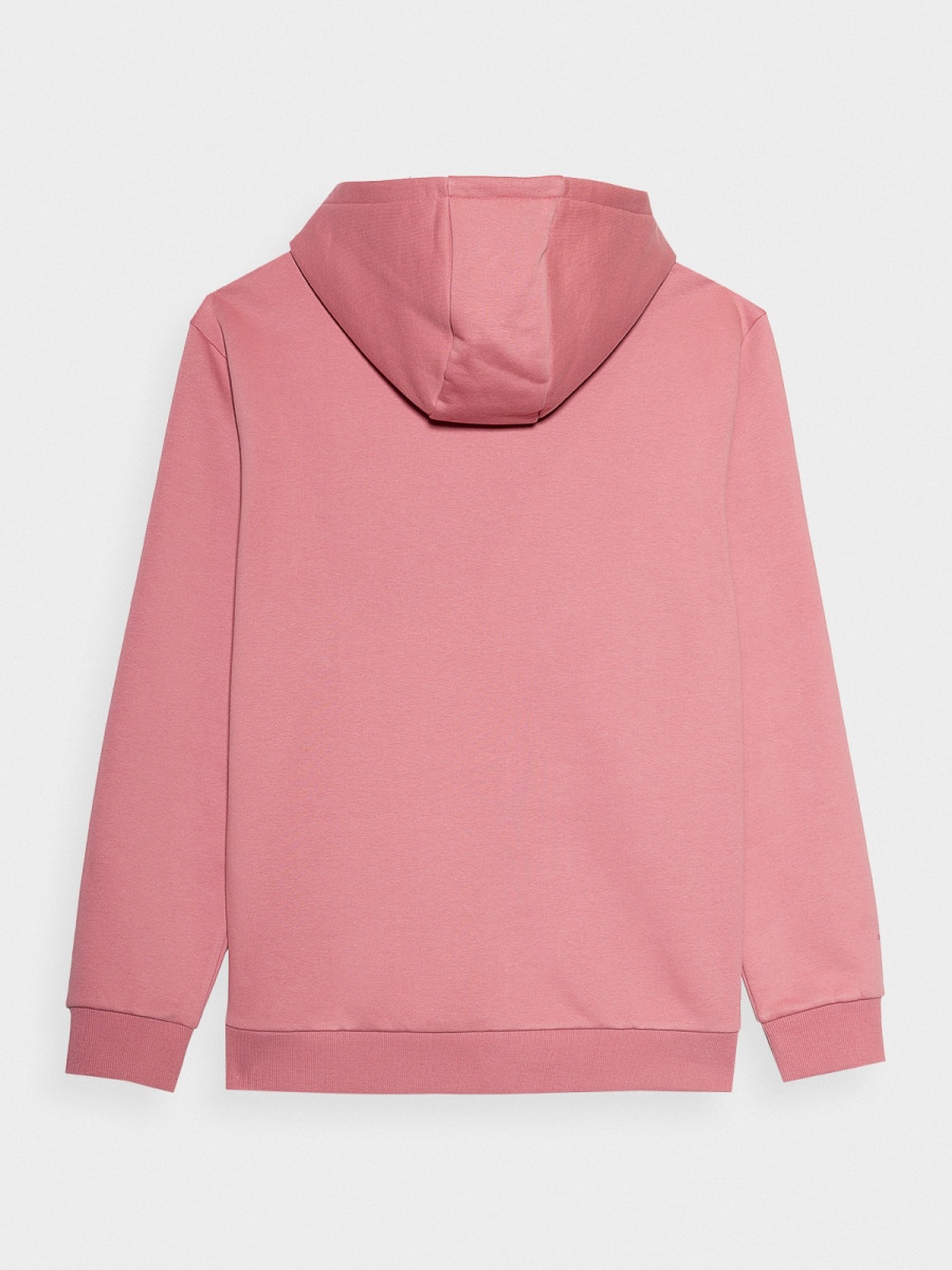 OUTHORN Men's oversize hoodie - pink pink 6