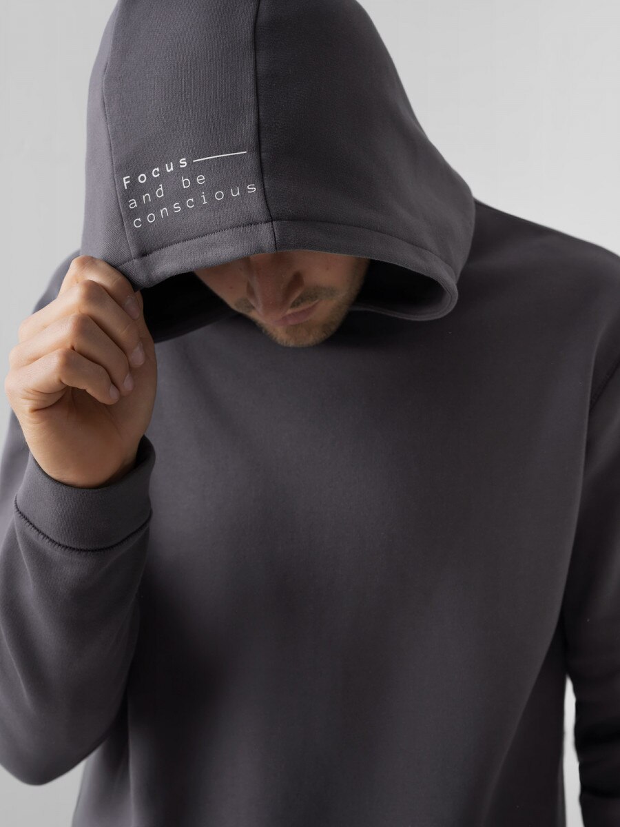  Men's oversize hoodie middle gray 4