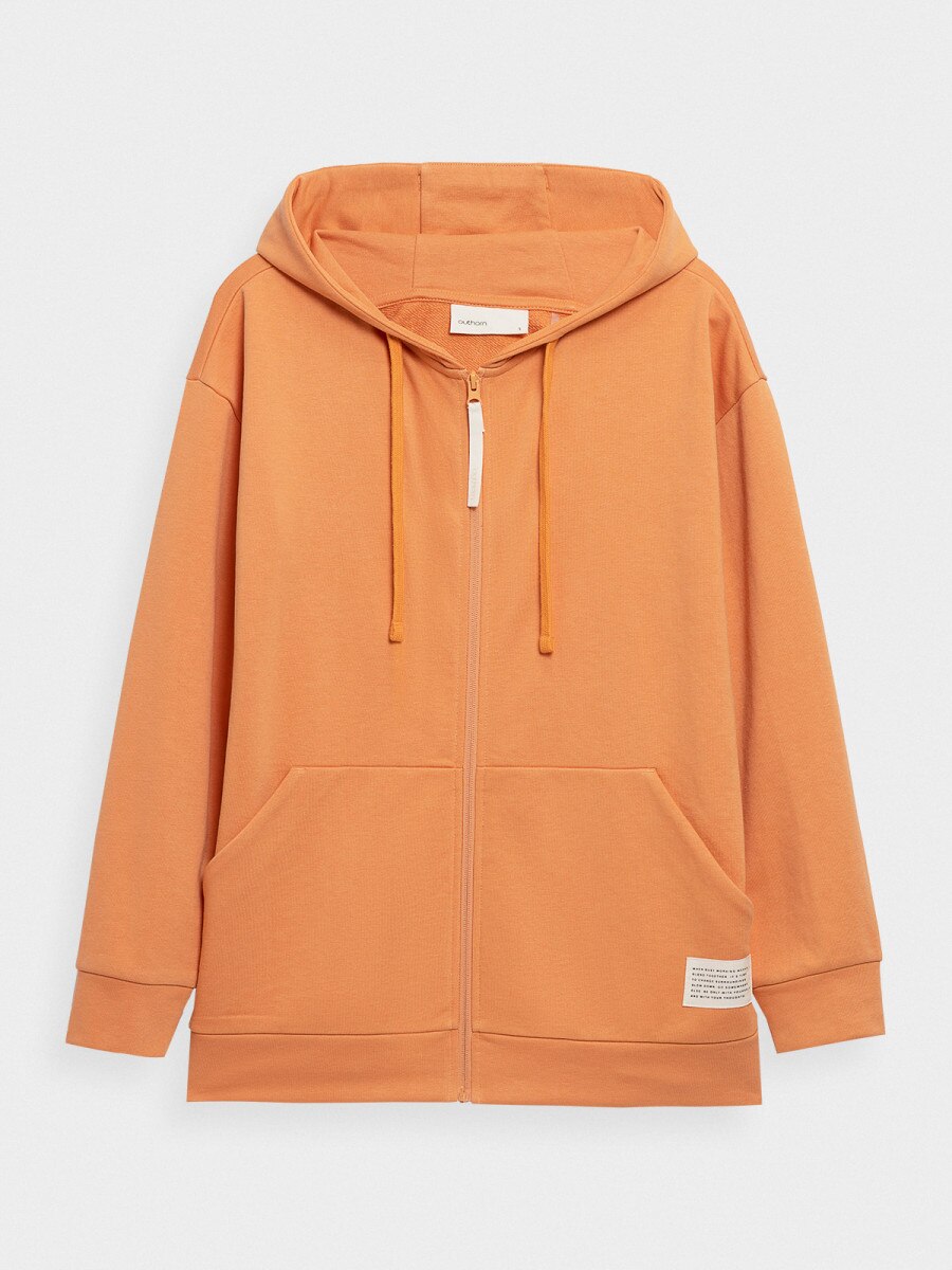 OUTHORN Women's zipped hoodie salmon pink 5