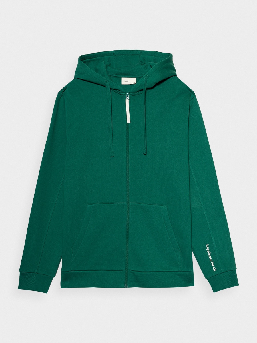 OUTHORN Men's zip-up hoodie - green 5
