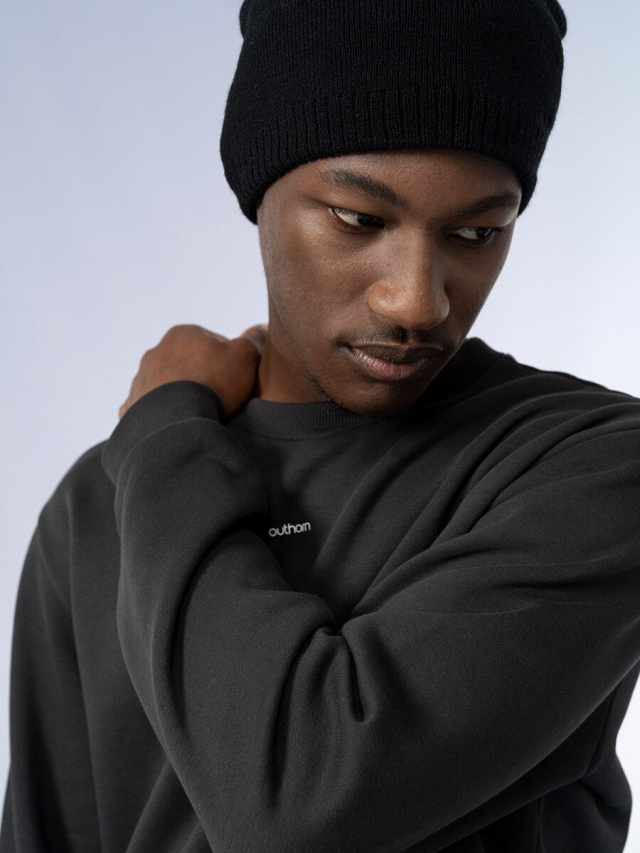 OUTHORN Men's winter beanie deep black