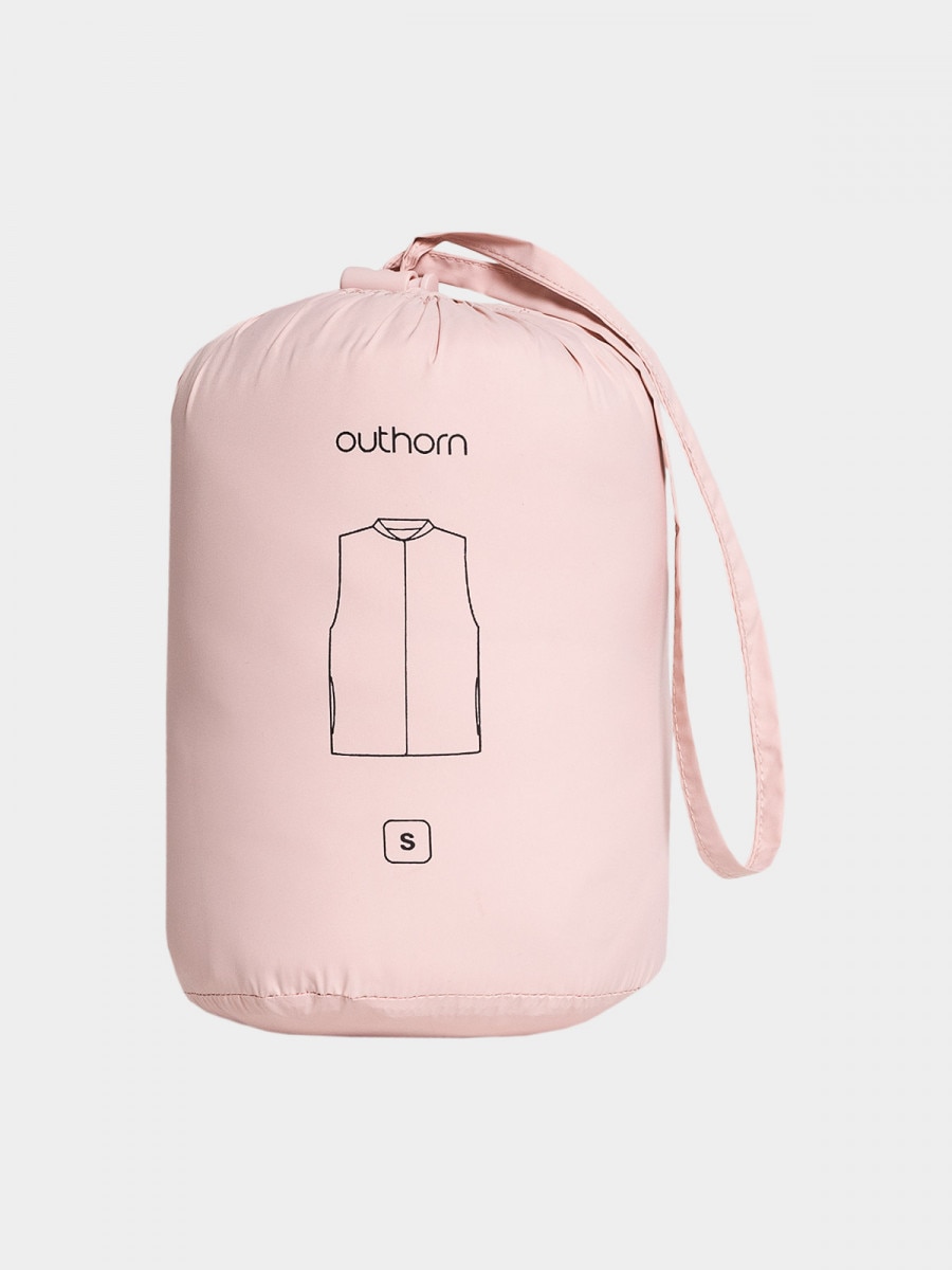 OUTHORN Women's two-sided down vest light pink 7