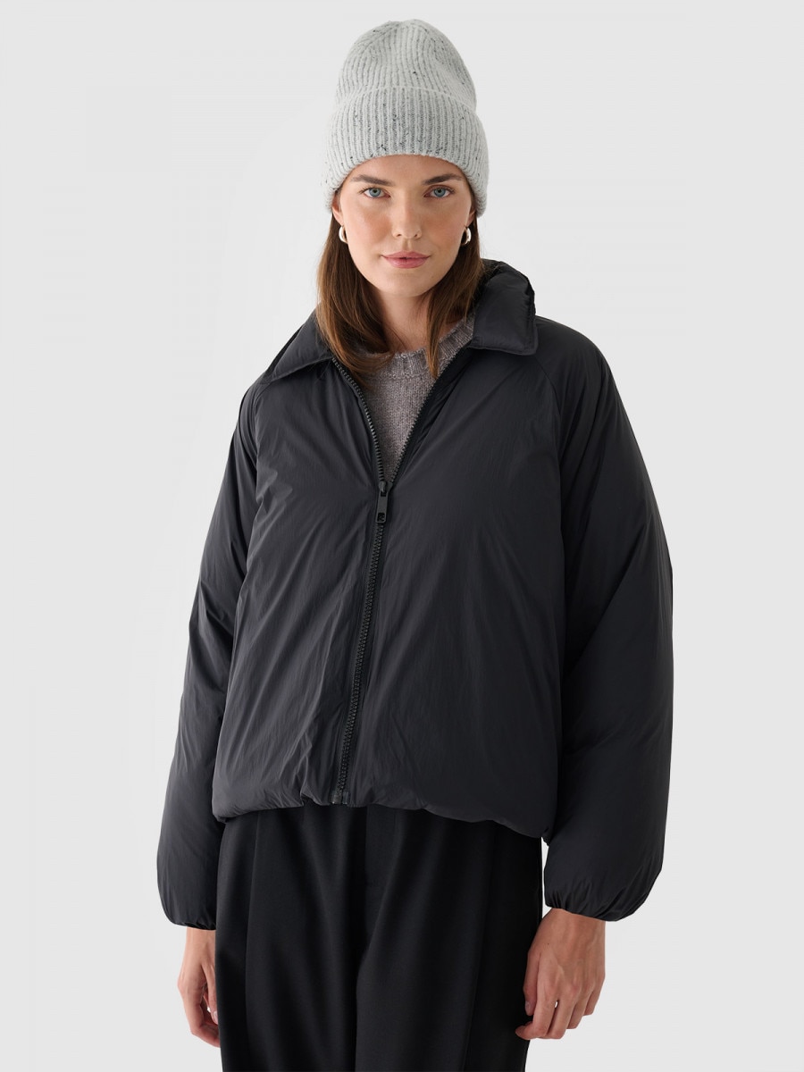 OUTHORN Women's reversible down jacket deep black 2