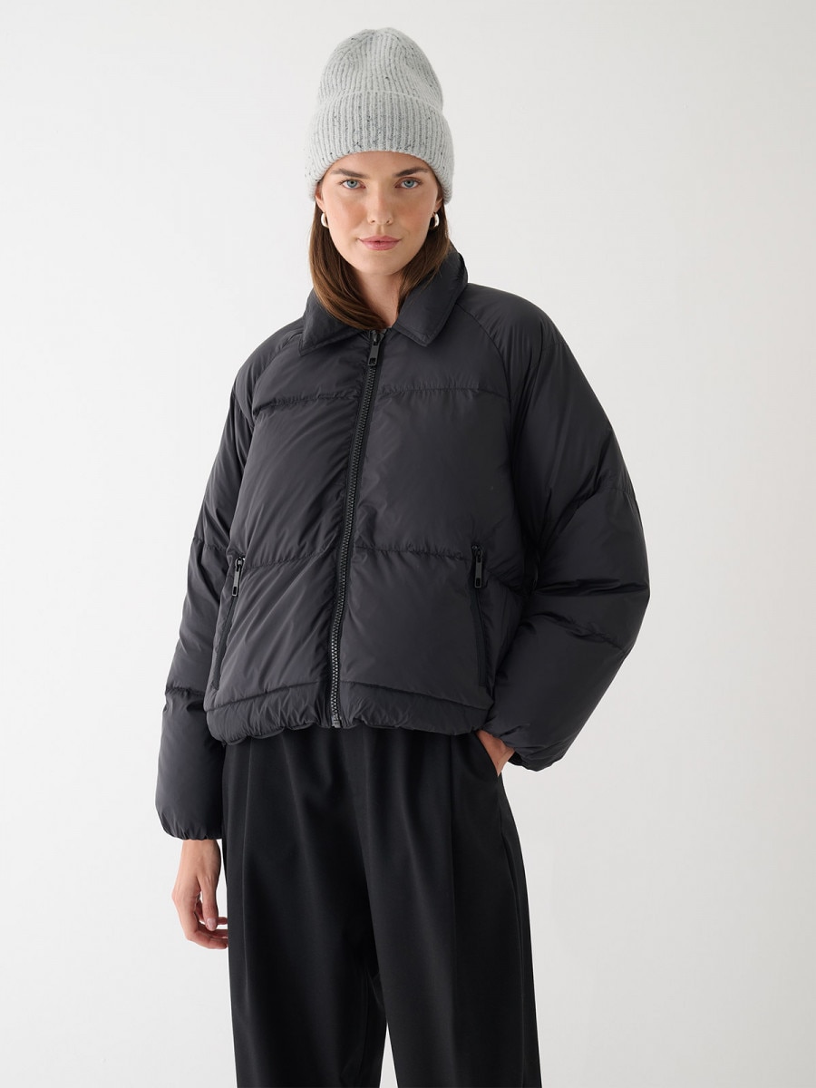 OUTHORN Women's reversible down jacket deep black