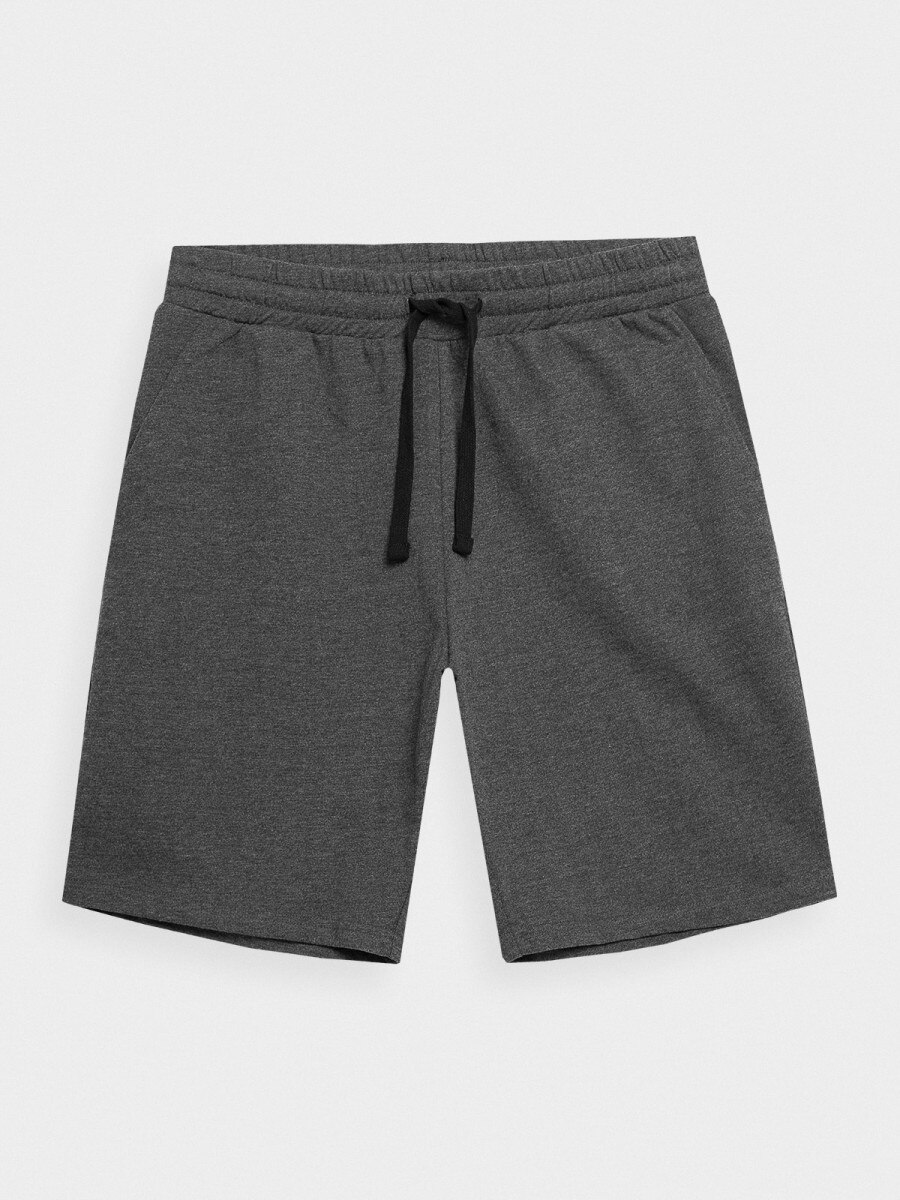 OUTHORN Men's knit shorts dark gray melange 4