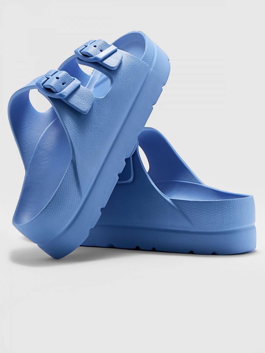 OUTHORN Women's flip-flops light blue 7