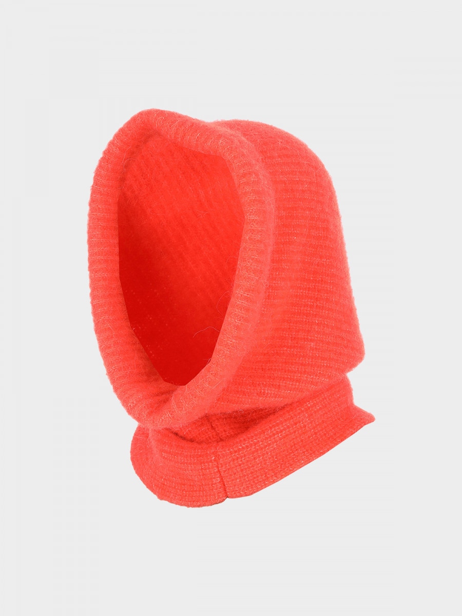 OUTHORN Women's balaclava with wool and alpaca orange