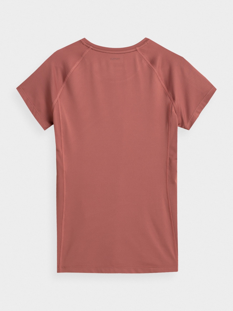  Women's active t-shirt dark pink 4