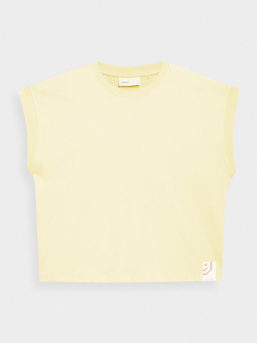 OUTHORN Women's oversize plain T-shirt 7