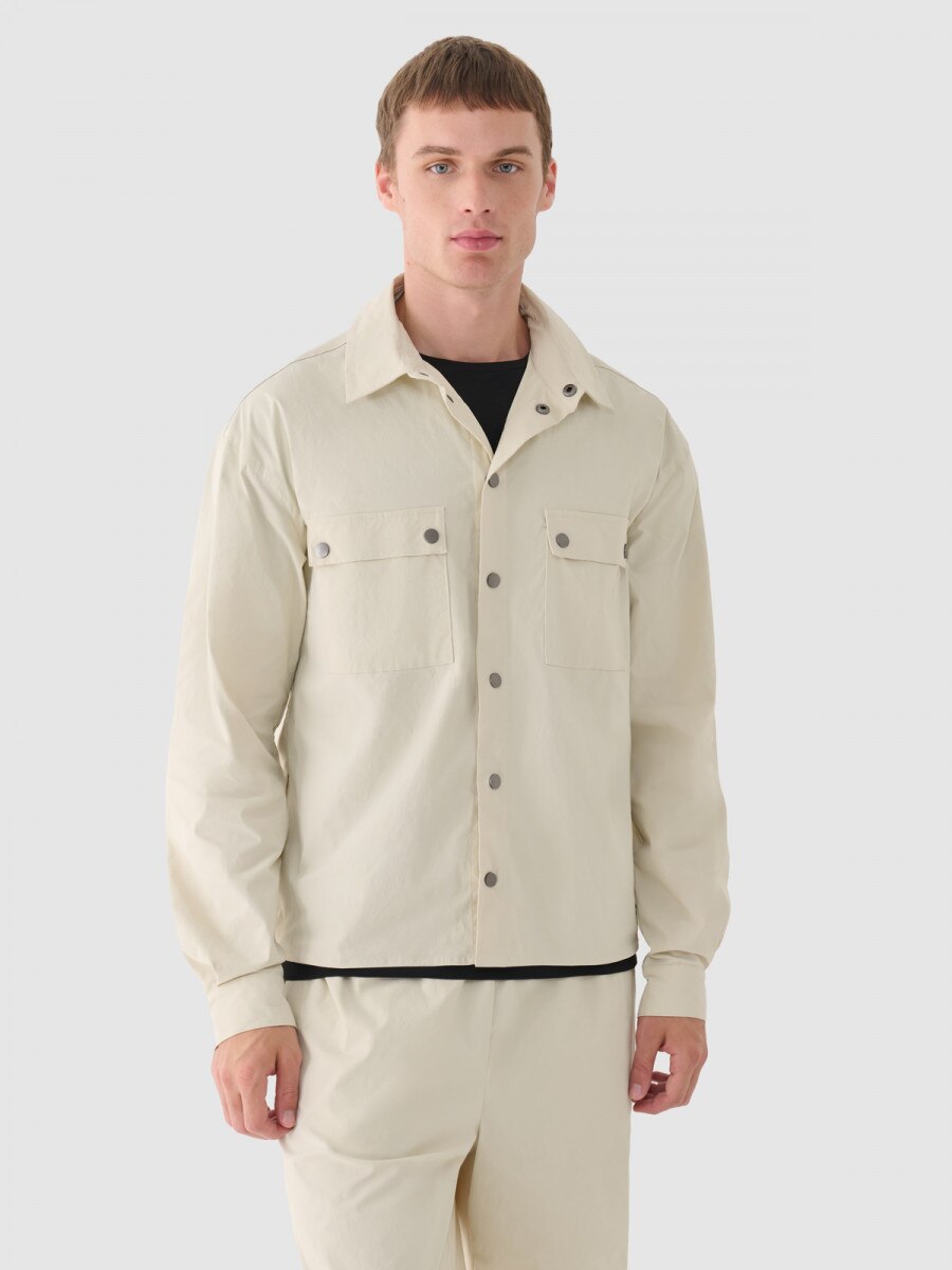 OUTHORN Men's ripstop shirt beige