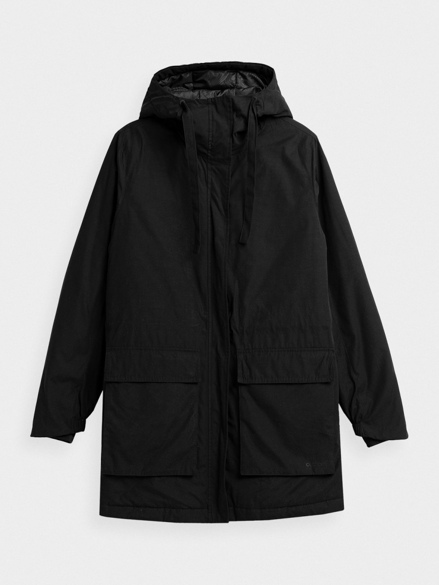  Women's parka jacket deep black 6