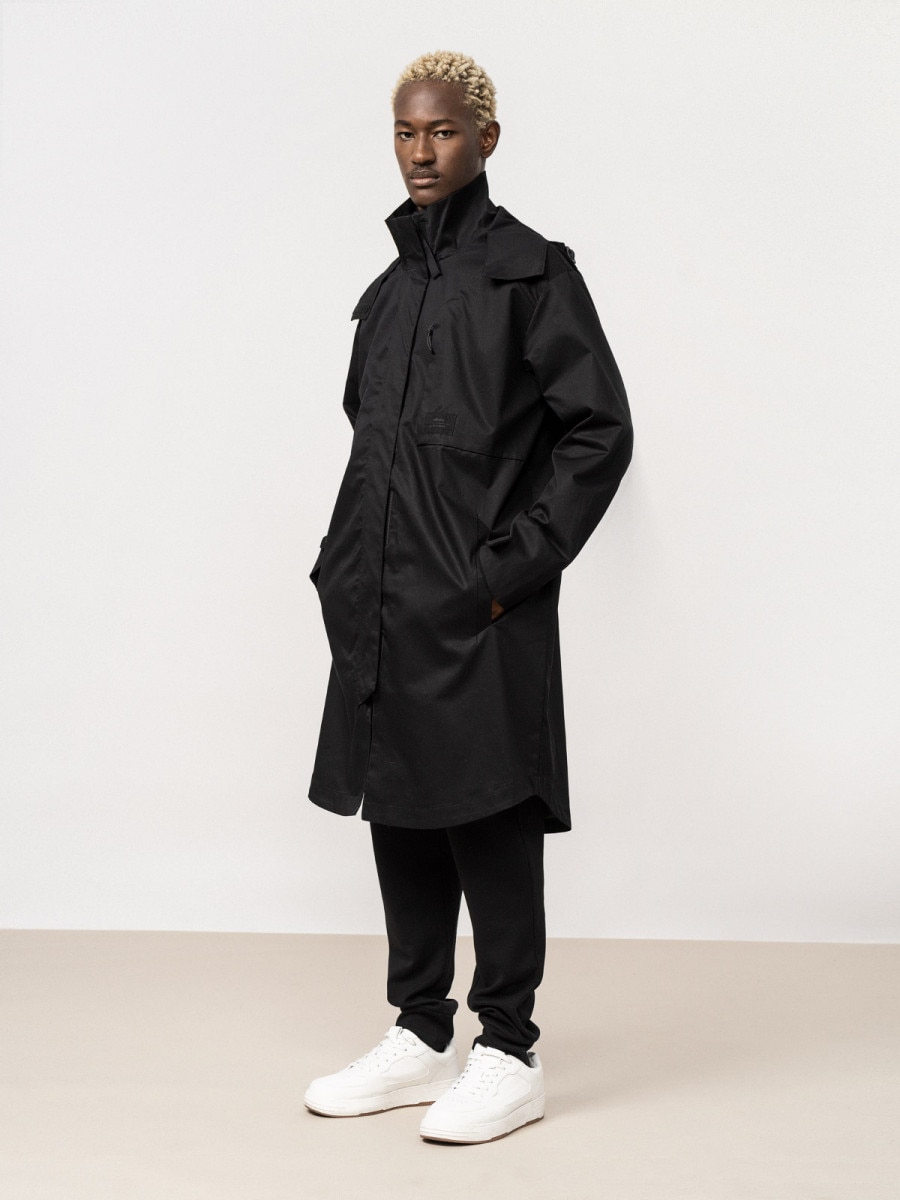 Black lightweight cheap coat