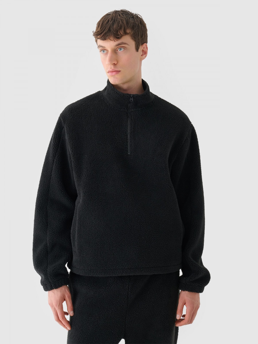 OUTHORN Men's sherpa fleece deep black