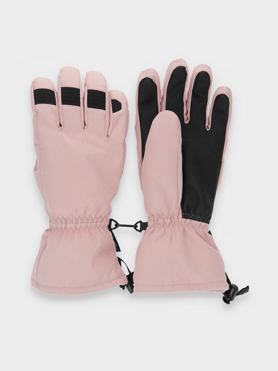  Women's ski gloves light pink