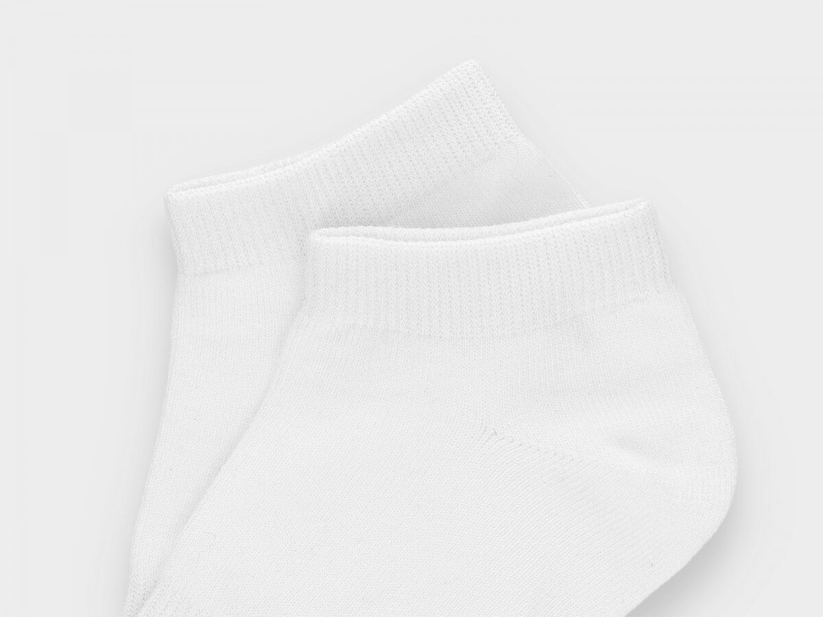  Men's basic socks (2 pairs) white+white 2