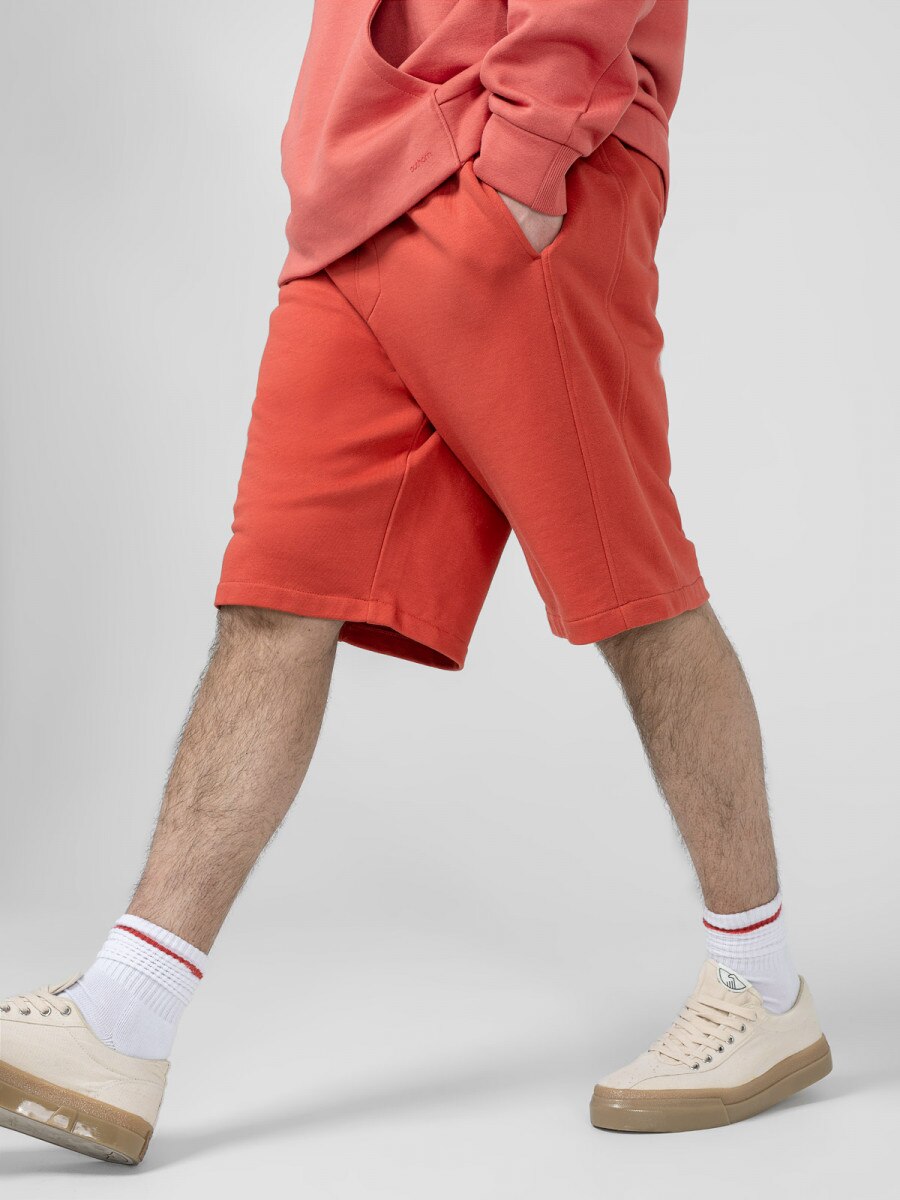 Red sweat shorts discount mens