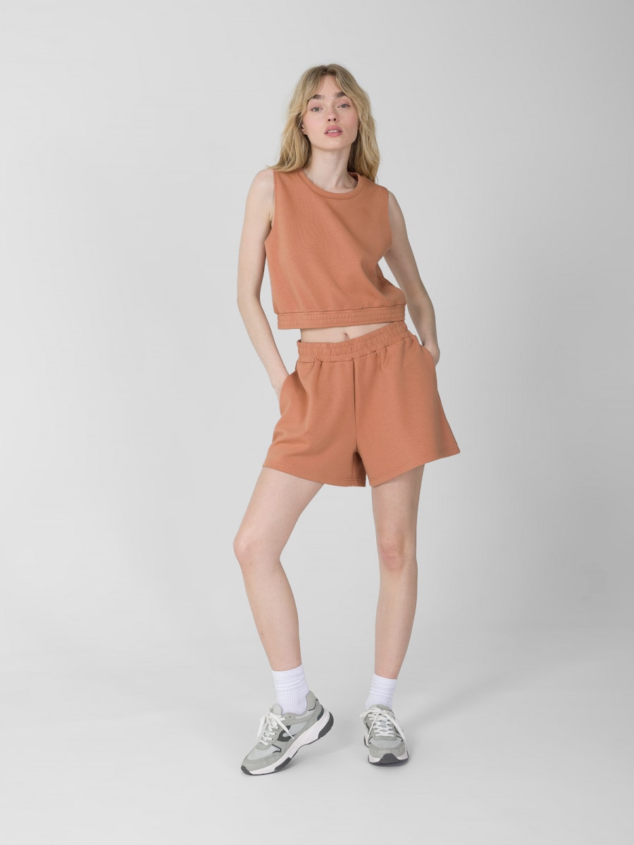 OUTHORN Women's modal sweat shorts - orange orange
