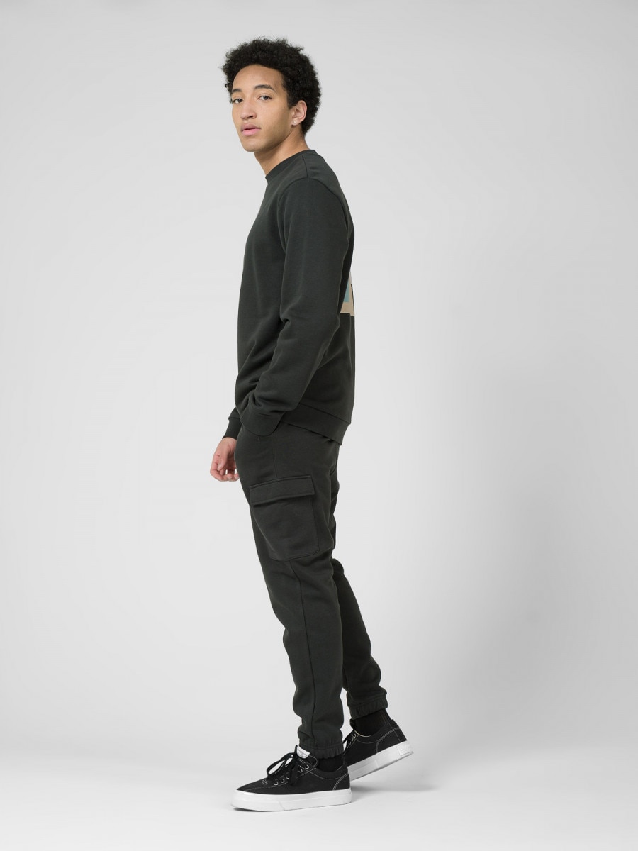 OUTHORN Men's cargo sweatpants darrk gray 4