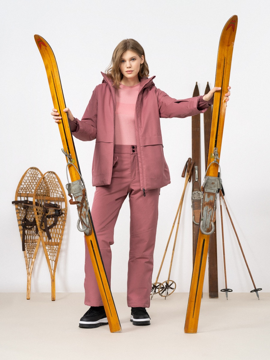 OUTHORN Women's ski pants dark pink