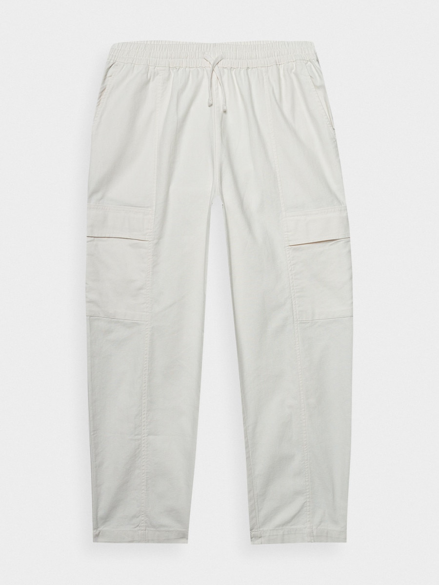 OUTHORN Men's woven cargo trousers - cream 7