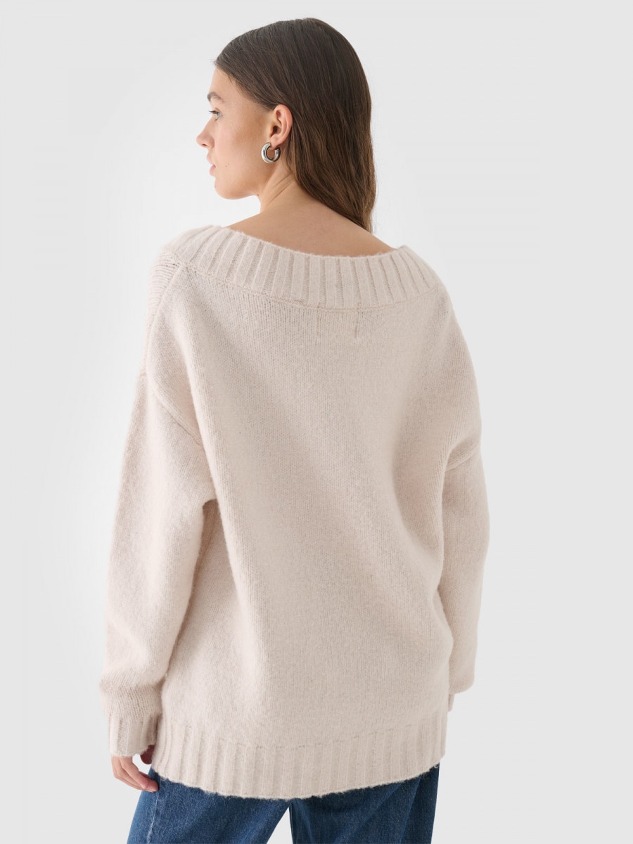 OUTHORN Women's sweater with wool and alpaca 3