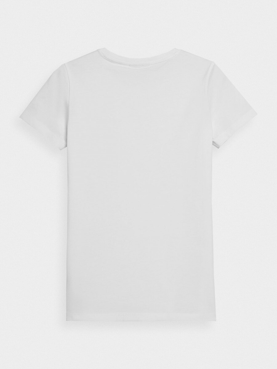 OUTHORN Women's plain t-shirt white 4