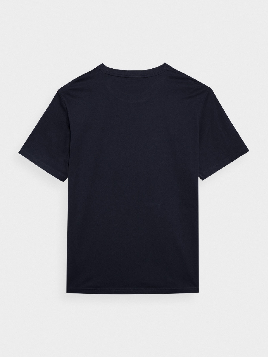 OUTHORN Men's T-shirt with print - navy blue 5