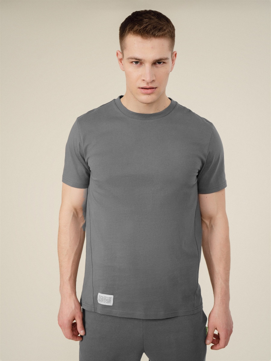 OUTHORN Men's t-shirt with print darrk gray 2