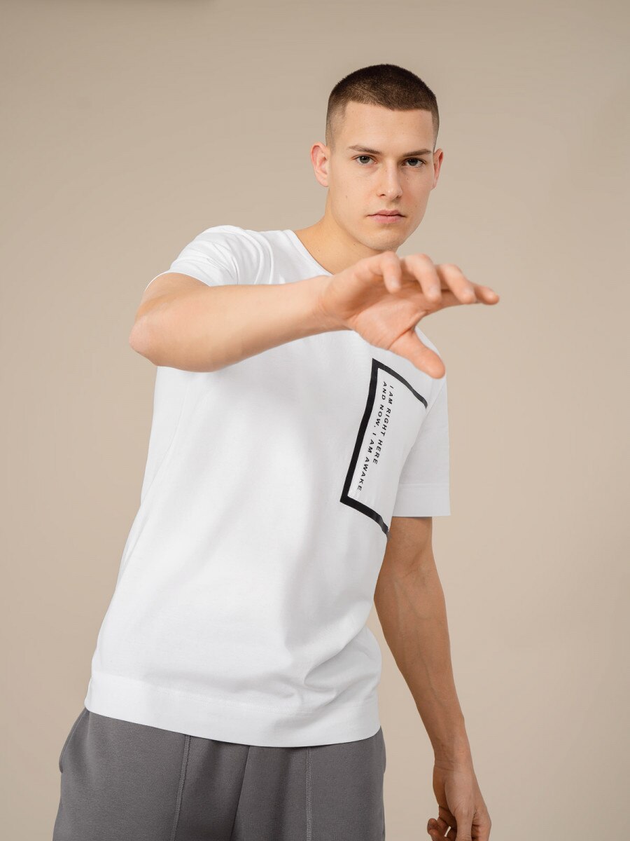 OUTHORN Men's t-shirt with print white