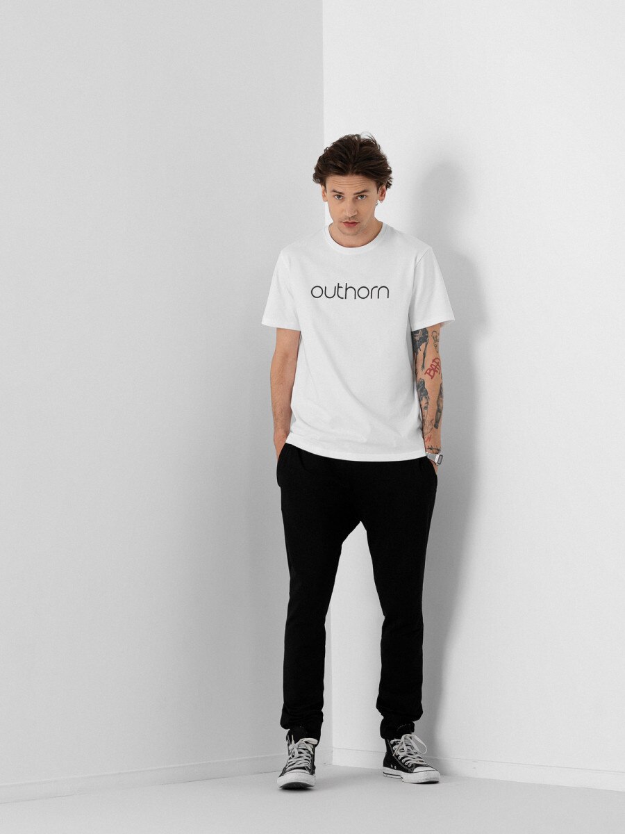  Men's t-shirt with print white
