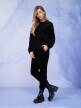 OUTHORN Women's pullover corduroy sweatshirt deep black 2