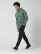 OUTHORN Men's pullover sweatshirt with print sea green 2
