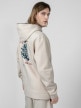 OUTHORN Men's oversize hoodie - cream 5