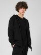 OUTHORN Men's zip-up hooded sweatshirt deep black 2