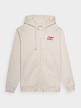 OUTHORN Men's zip-up hoodie - cream 6