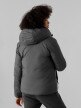  Women's reversible synthetic down jacket middle gray 2