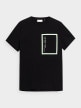 OUTHORN Men's t-shirt with print deep black 3