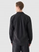 OUTHORN Men's cotton shirt deep black 4