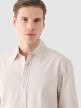 OUTHORN Men's cotton shirt cream 5