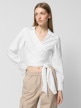 OUTHORN Women's wrap shirt white