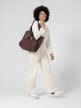 OUTHORN Women's plain v-neck longsleeve - cream 4