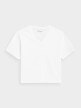 OUTHORN Women's V-neck T-shirt white 5