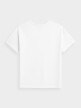 OUTHORN Women's oversize T-shirt with print white 5