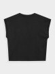 OUTHORN Women's oversize plain T-shirt deep black 8