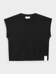 OUTHORN Women's oversize plain T-shirt deep black 6